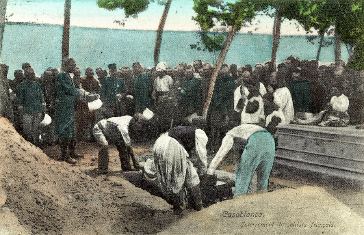 Casablanca, sepoltura dei soldati francesi da French Photographer