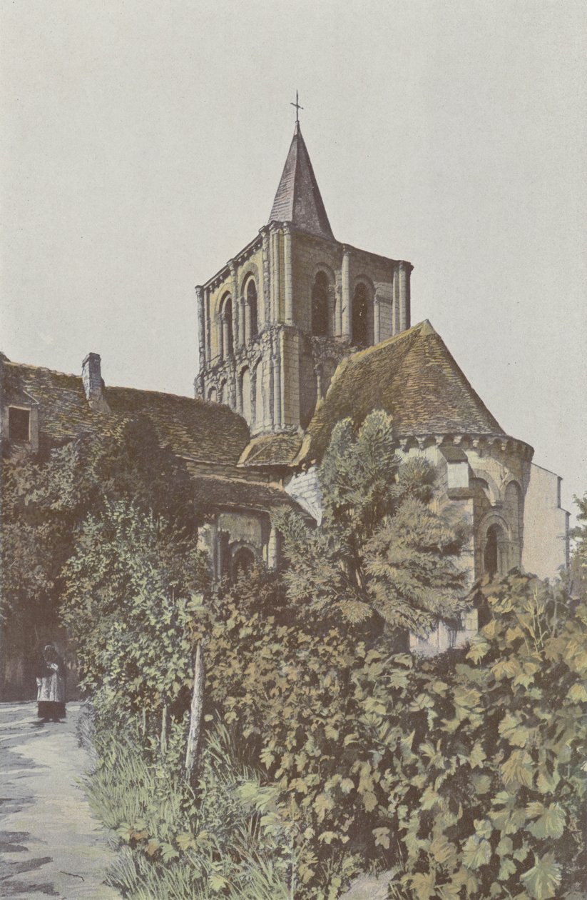 Lencloître, Chiesa, Abside e campanile da French Photographer