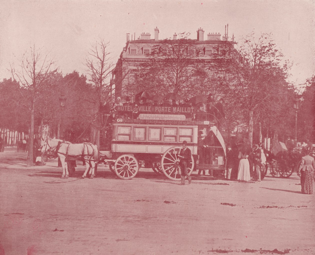 Parigi: Un omnibus parigino (foto in b/n) da French Photographer