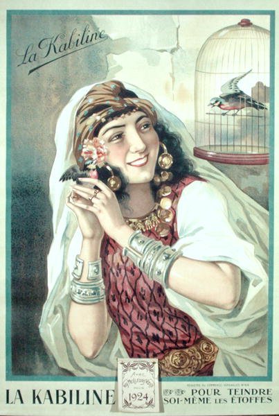Pubblicità per il colorante per tessuti 