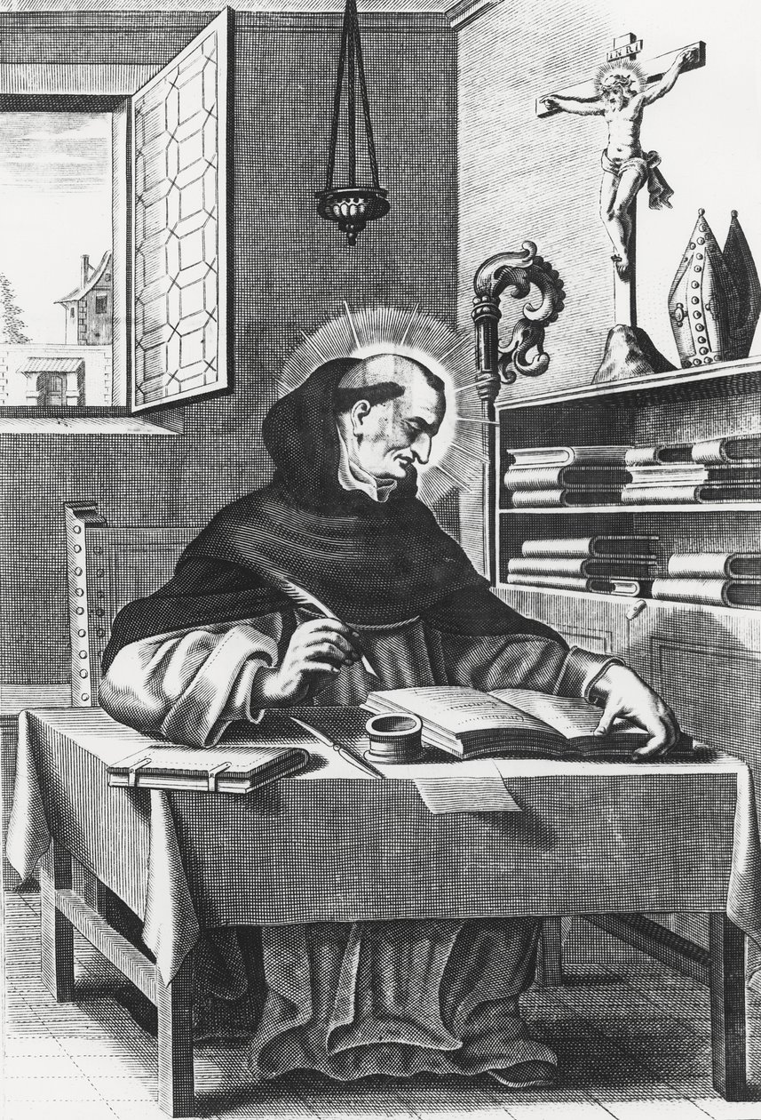 Alberto Magno (incisione) da French School
