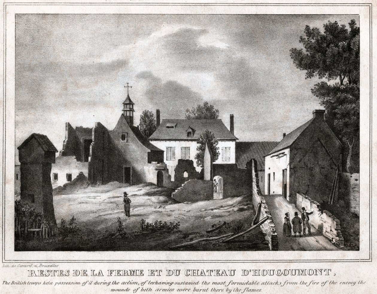 Battaglia di Waterloo (incisione, ca. 1830) da French School