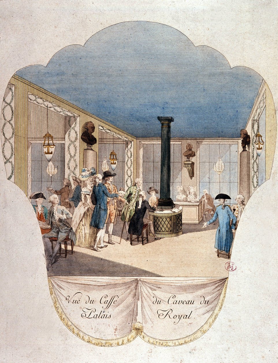Cafe du Caveau du Palais Royal, Parigi da French School