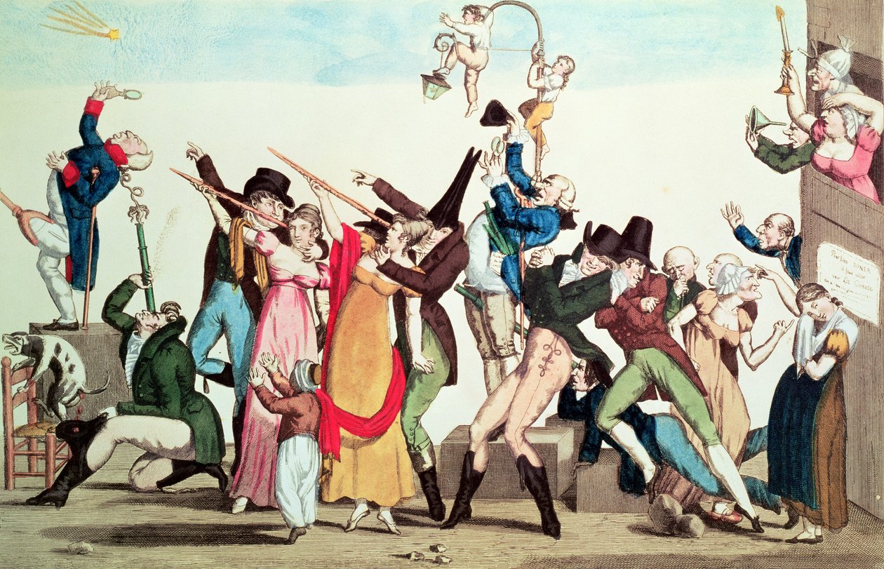 Caricatura sulla Cometa del 1811, c.1811 da French School