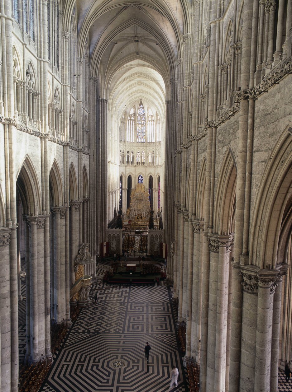 Cattedrale di Amiens: interno (Somme 80) da French School