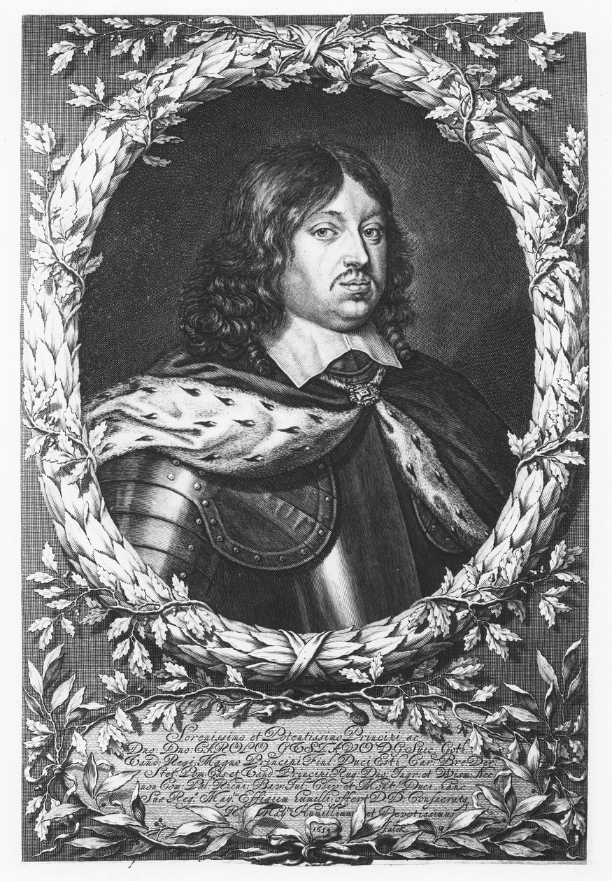 Carlo X Gustavo di Svezia (incisione) da French School