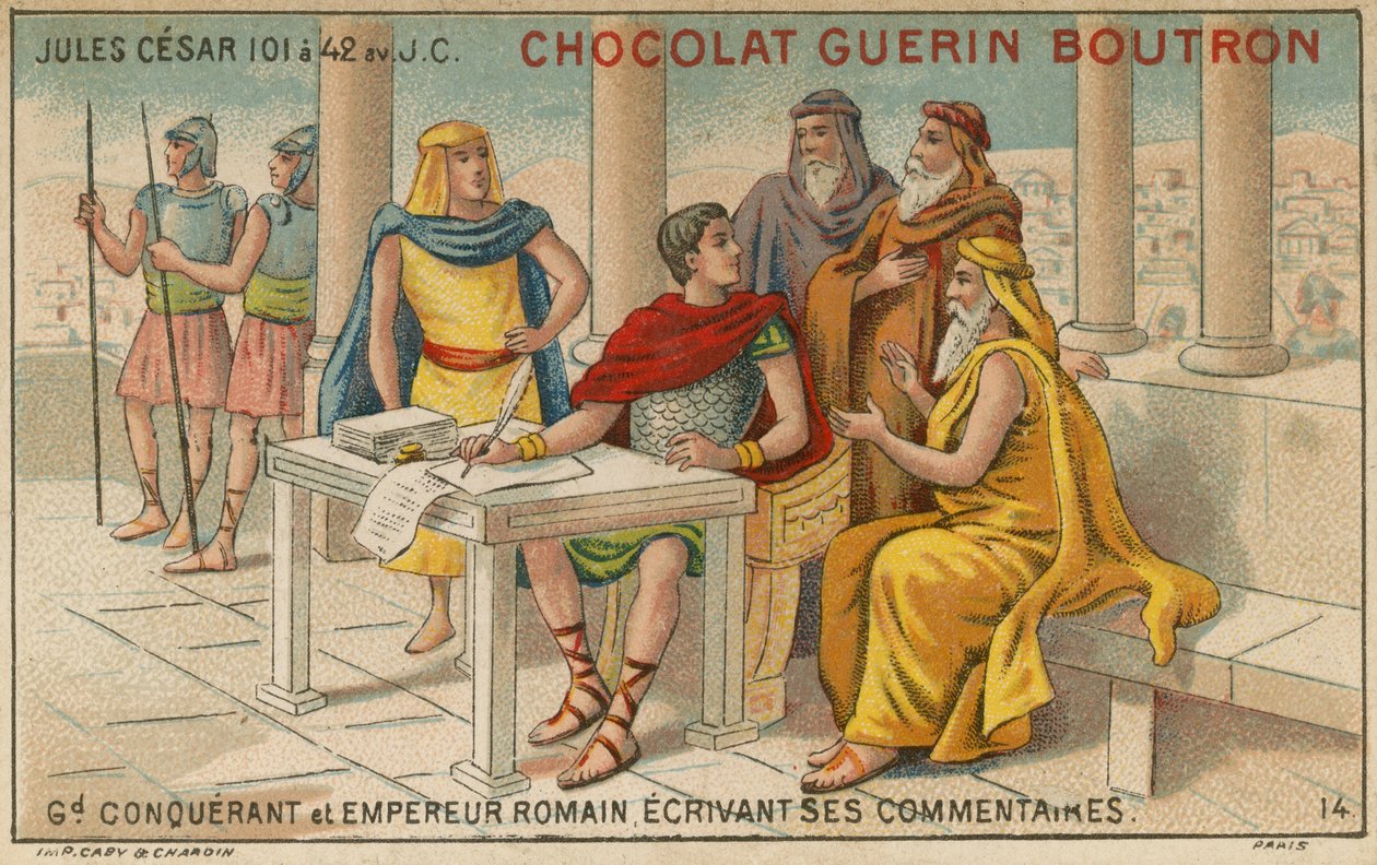 Carta commerciale di Chocolat Guerin Boutron da French School