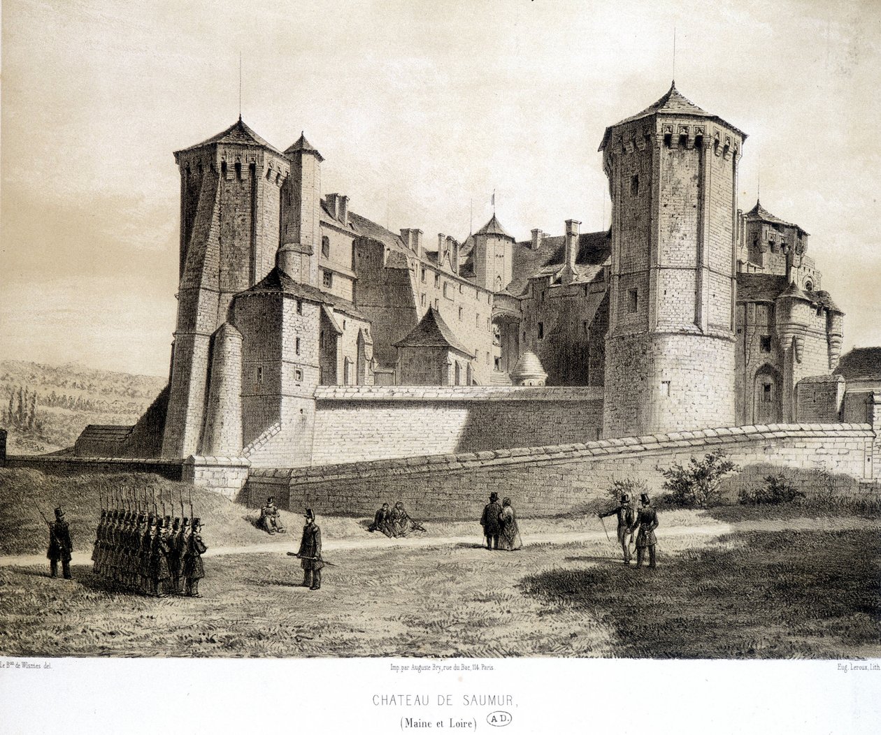 Castello di Saumur (Maine & Loire) da French School