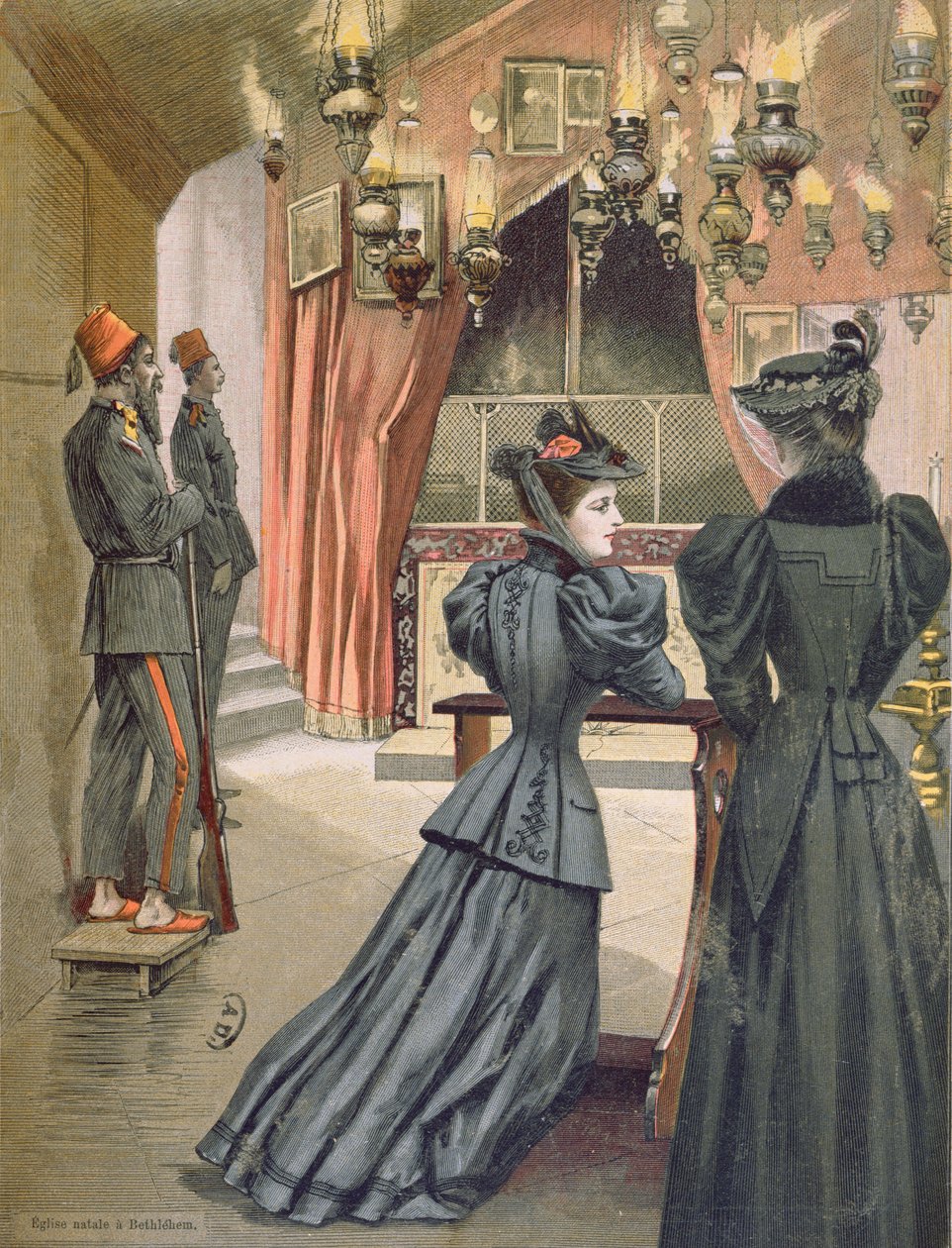 Chiesa della Natività, Betlemme, 1894 da French School