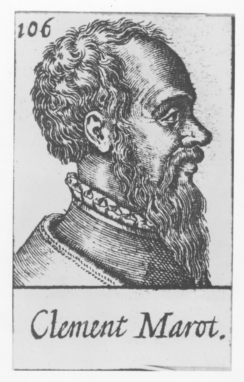 Clément Marot (incisione) da French School