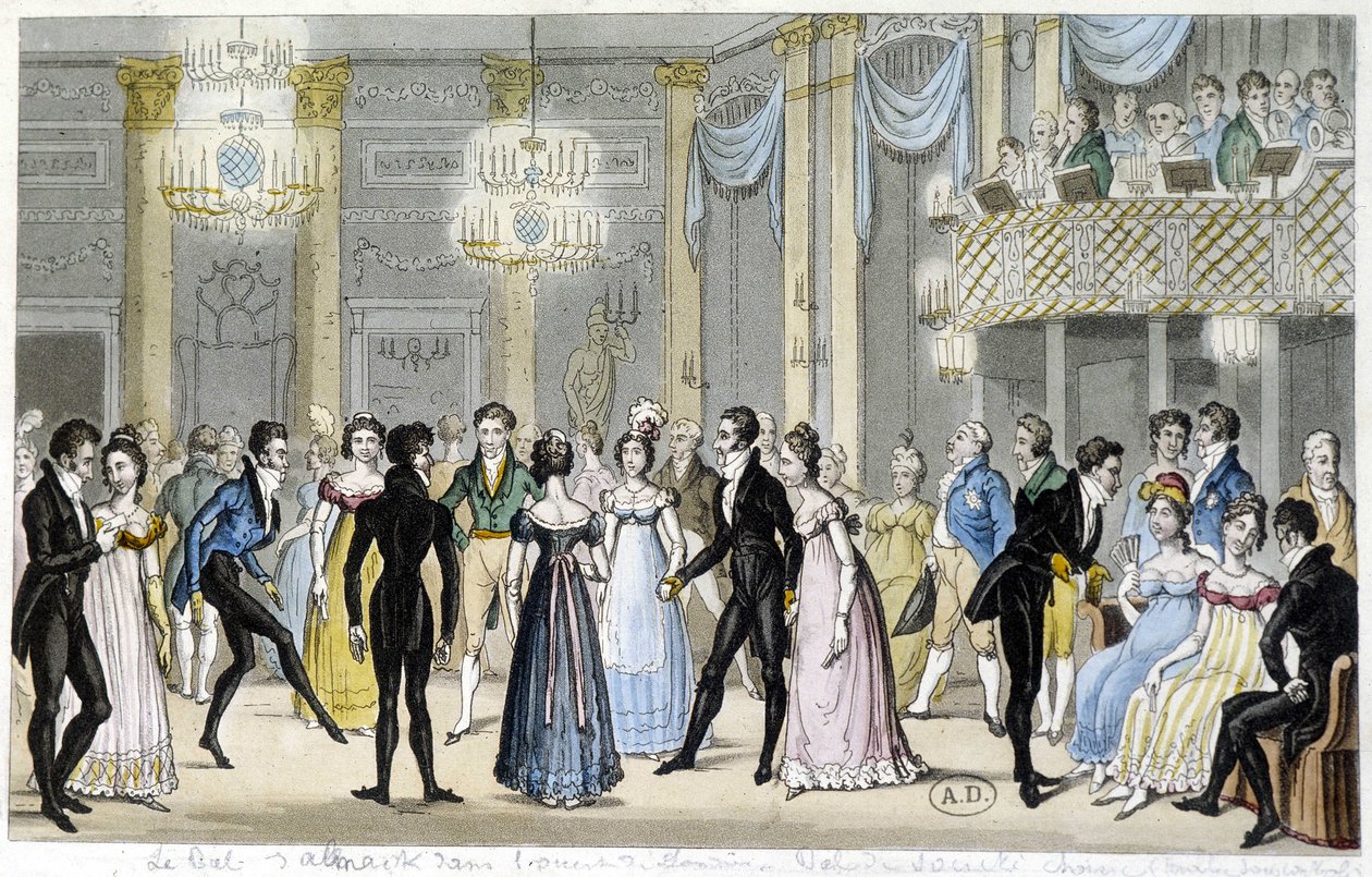 Ballo di società, inizio XIX secolo da French School