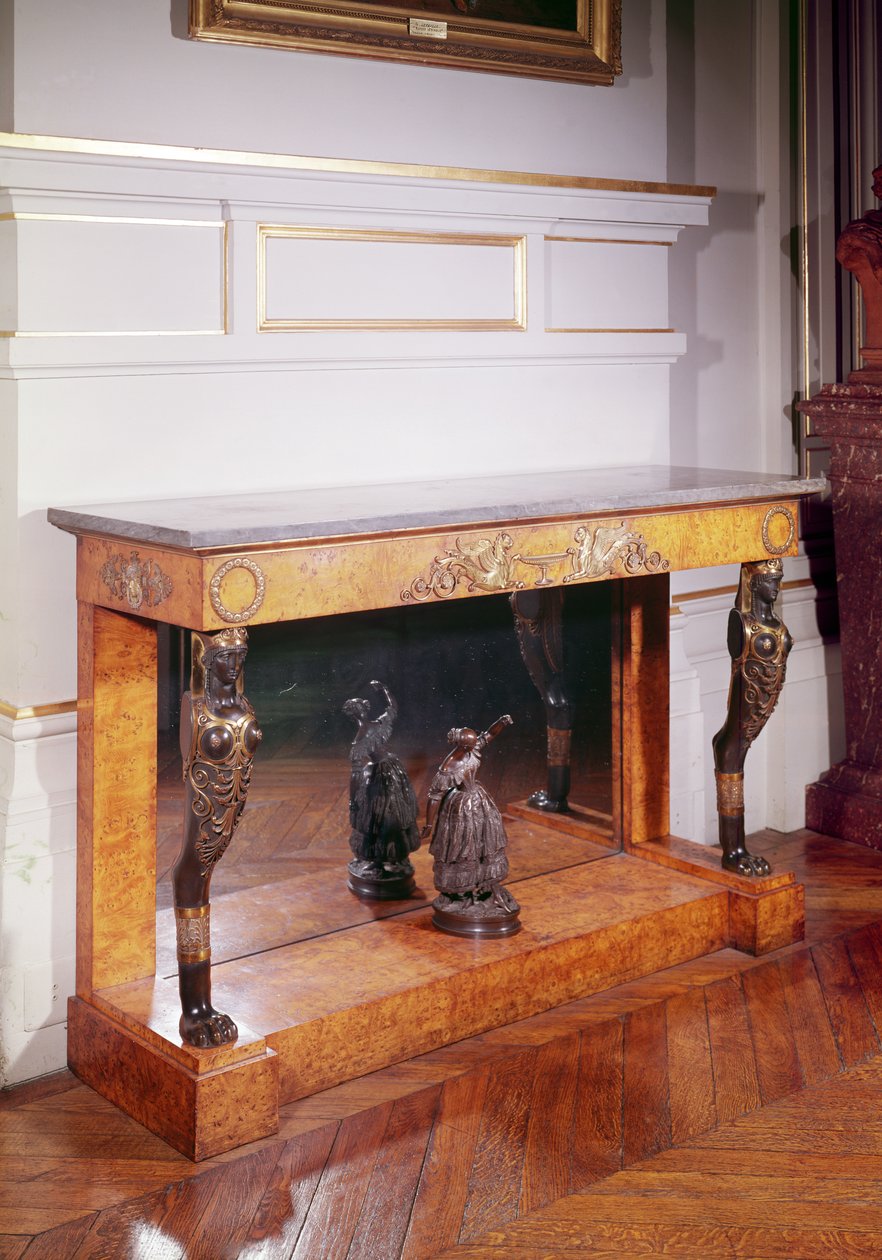Consolle con chimera in stile egiziano da French School