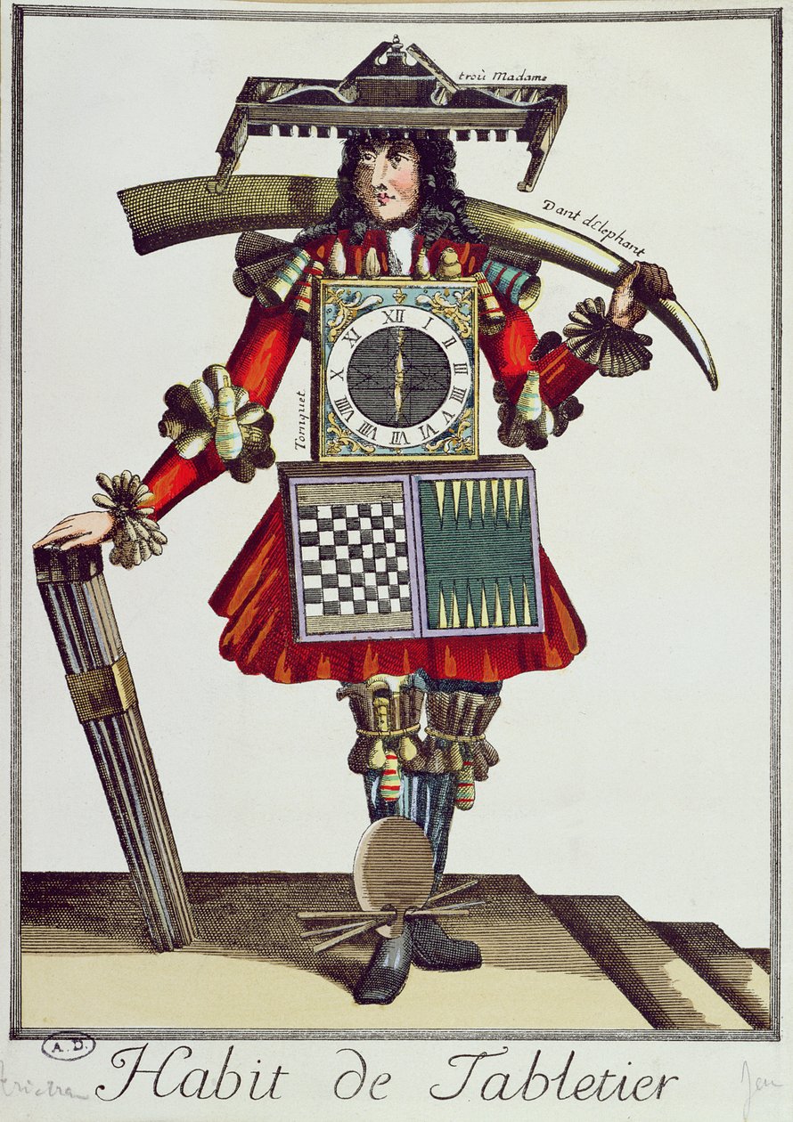 Costume di un Tabletier, c.1700 da French School