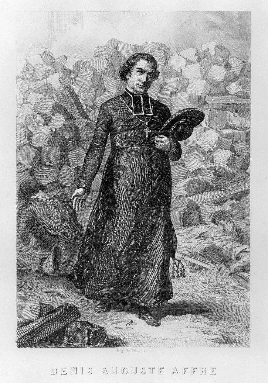 Denis-Auguste Affre (incisione) da French School