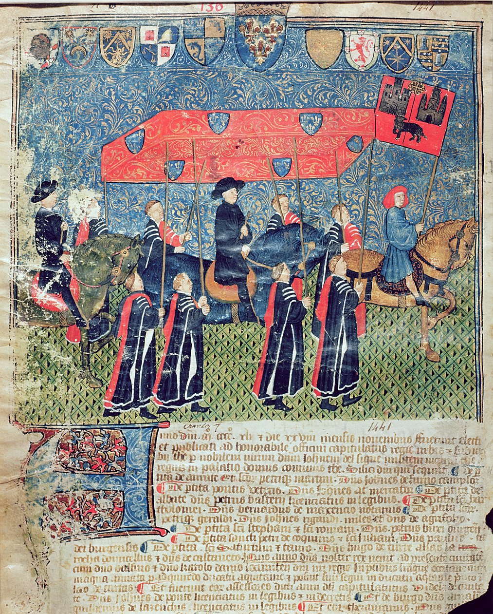 Ingresso di Carlo VII (1403-61) a Tolosa da French School