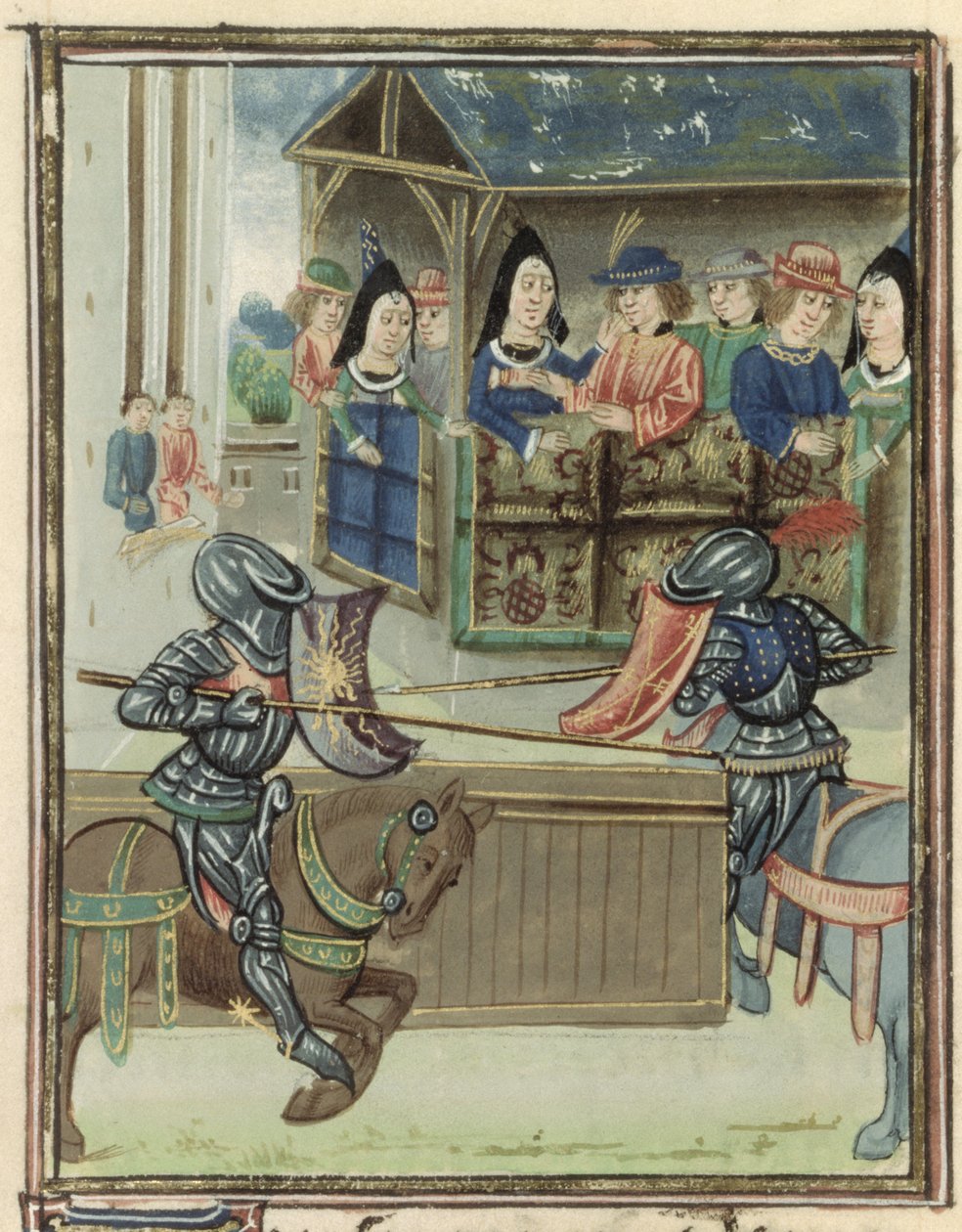 Fr.16830 f.16v Cronaca di Jacques de Lalain da French School