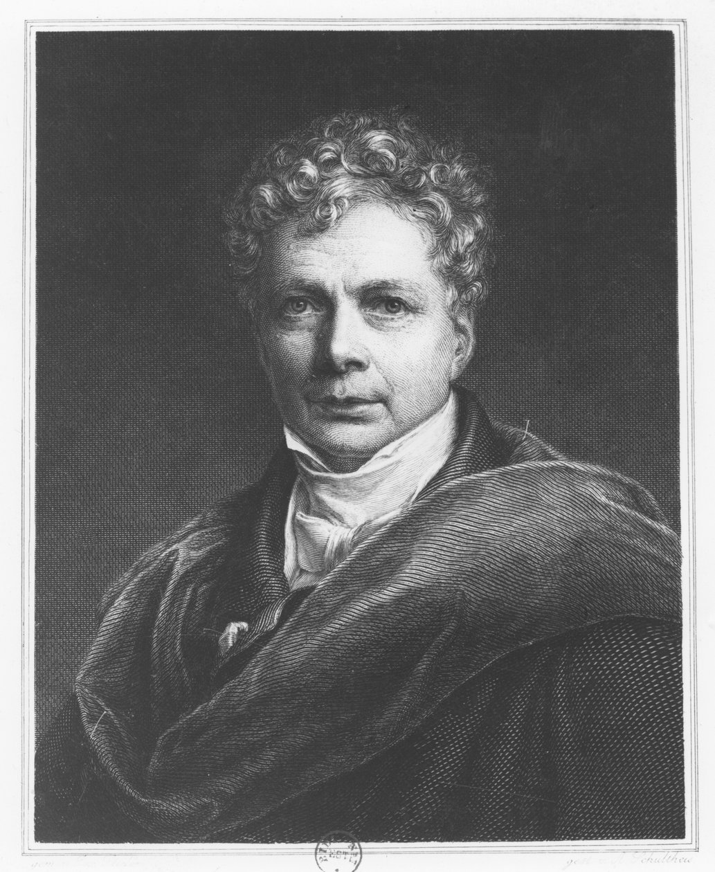 Friedrich Wilhelm Joseph Schelling (incisione) da French School