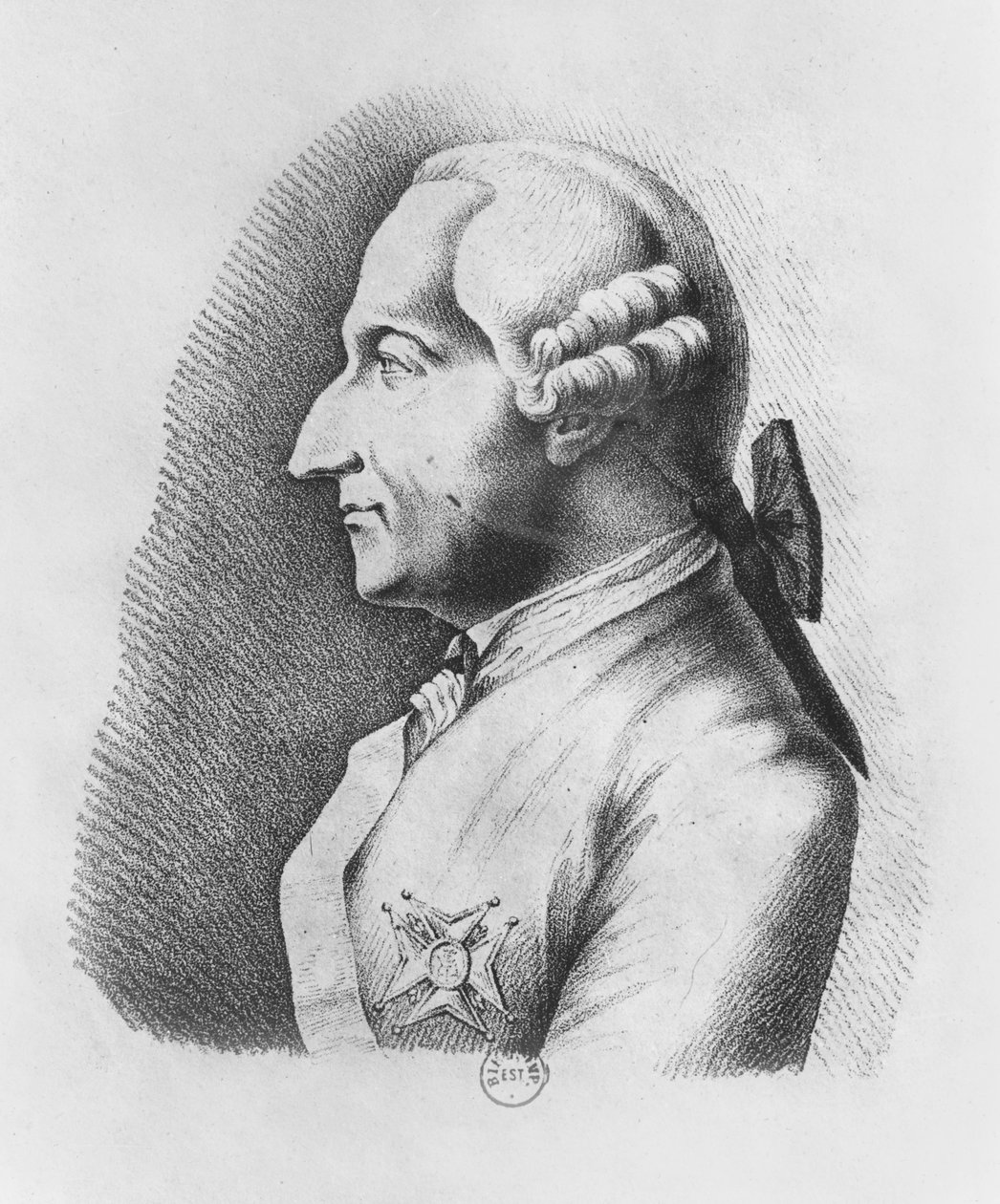 Jean-Baptiste Vaquette de Gribeauval (incisione) da French School