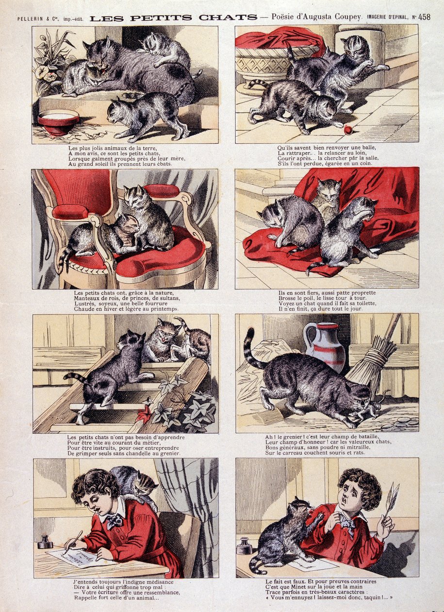Gattini - Immagine di Épinal da French School