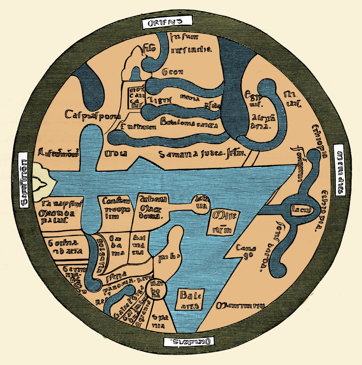 Mappa del Mondo Romano da French School