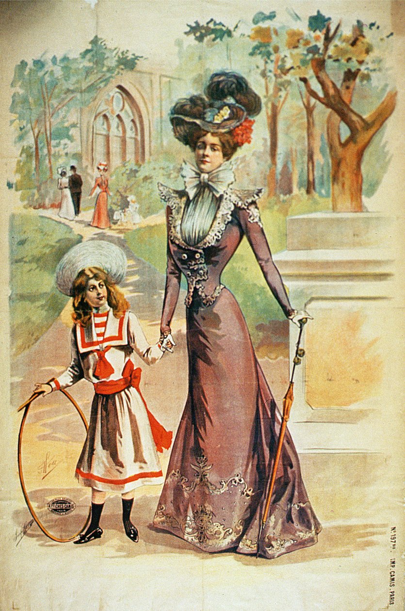 Madre e figlia a passeggio da French School