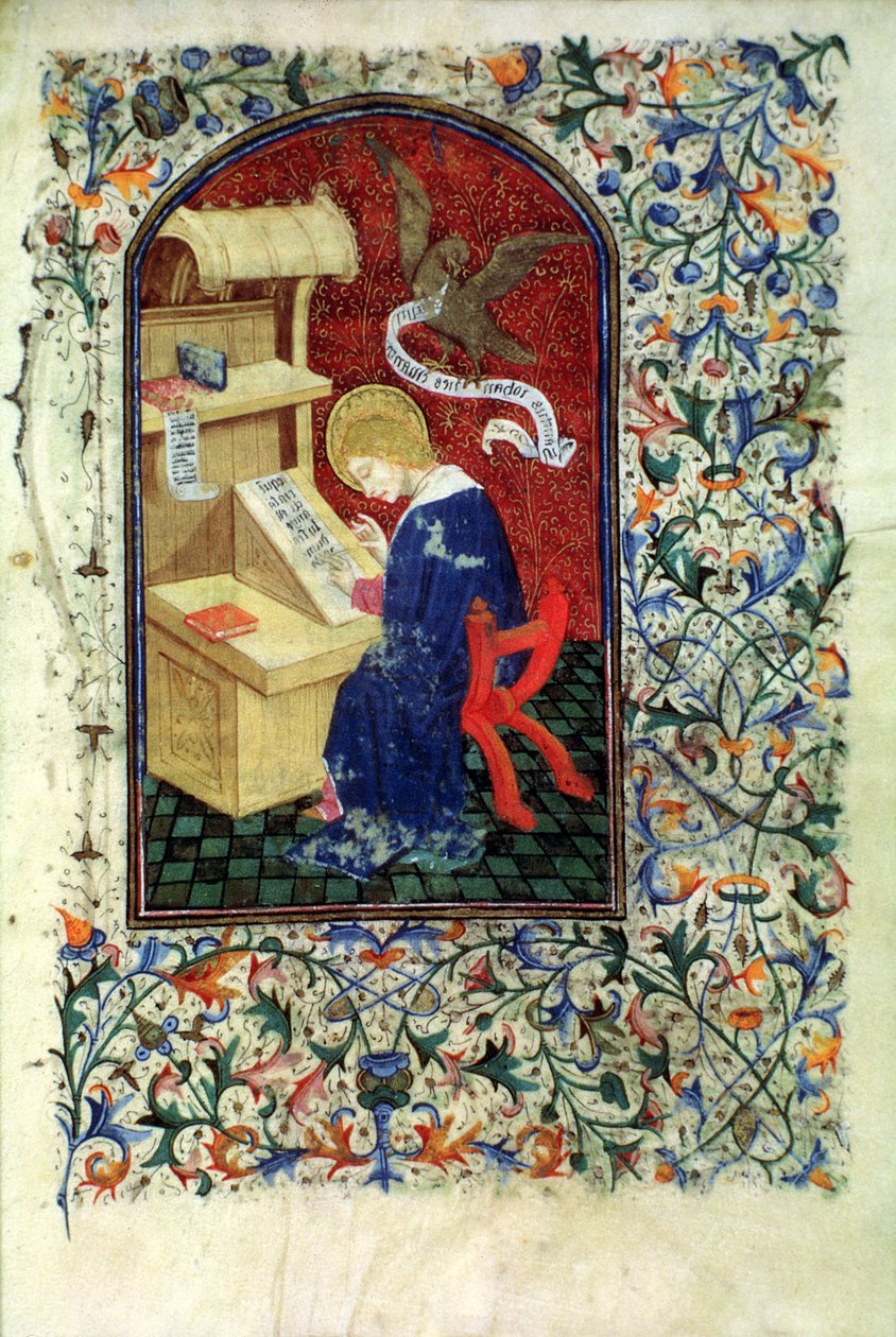 Ms Gen 288 f.291v Studioso, c.1460 da French School