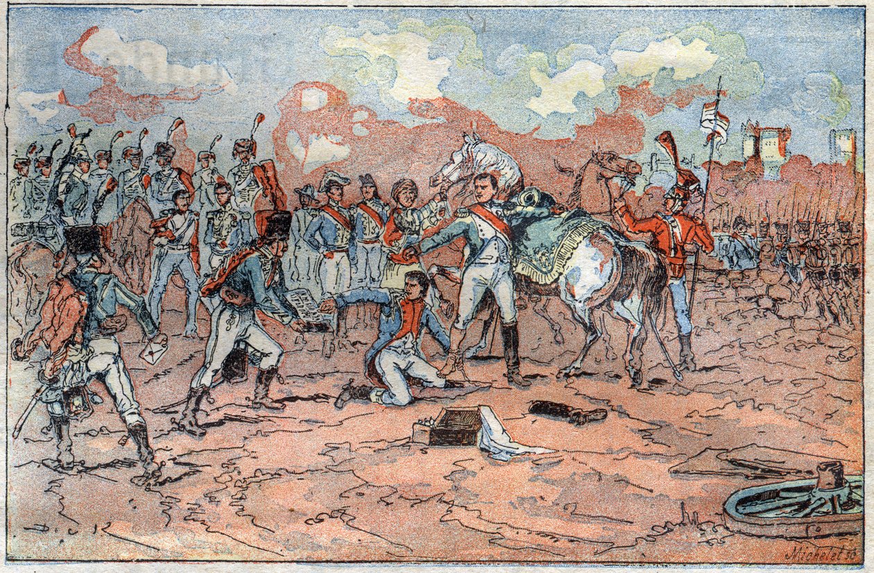 Napoleone I, ferito davanti a Ratisbona da French School