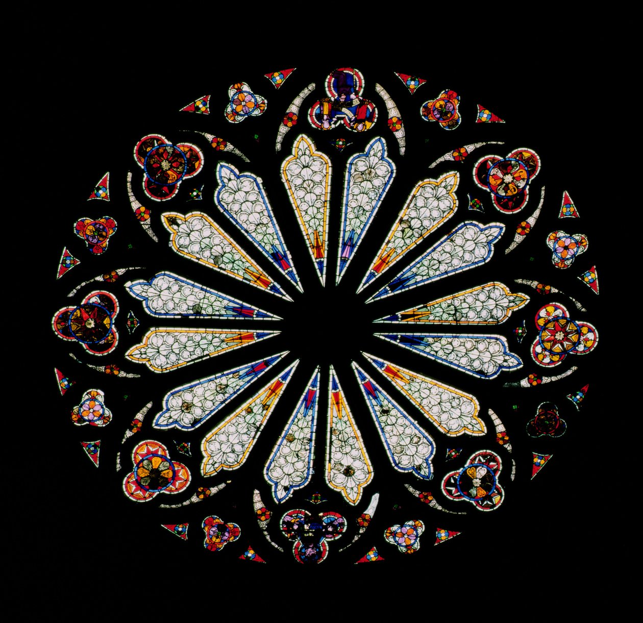 Rosone nord, c.1200 da French School