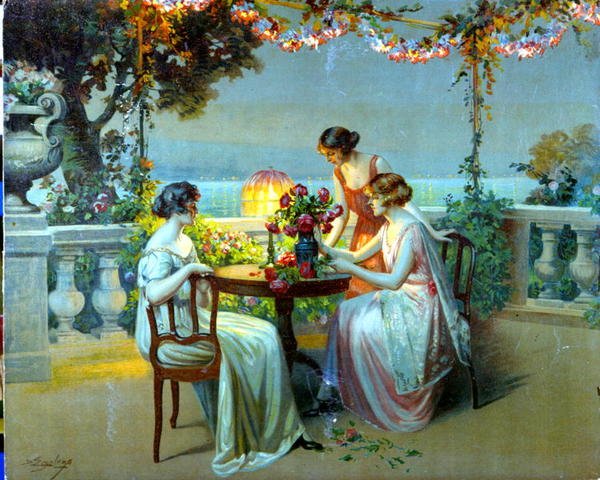 Sulla Riviera francese, c.1910 da French School