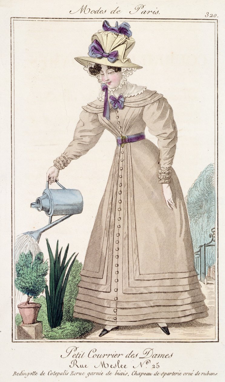 Tavola di moda parigina, inizio XVIII secolo da French School
