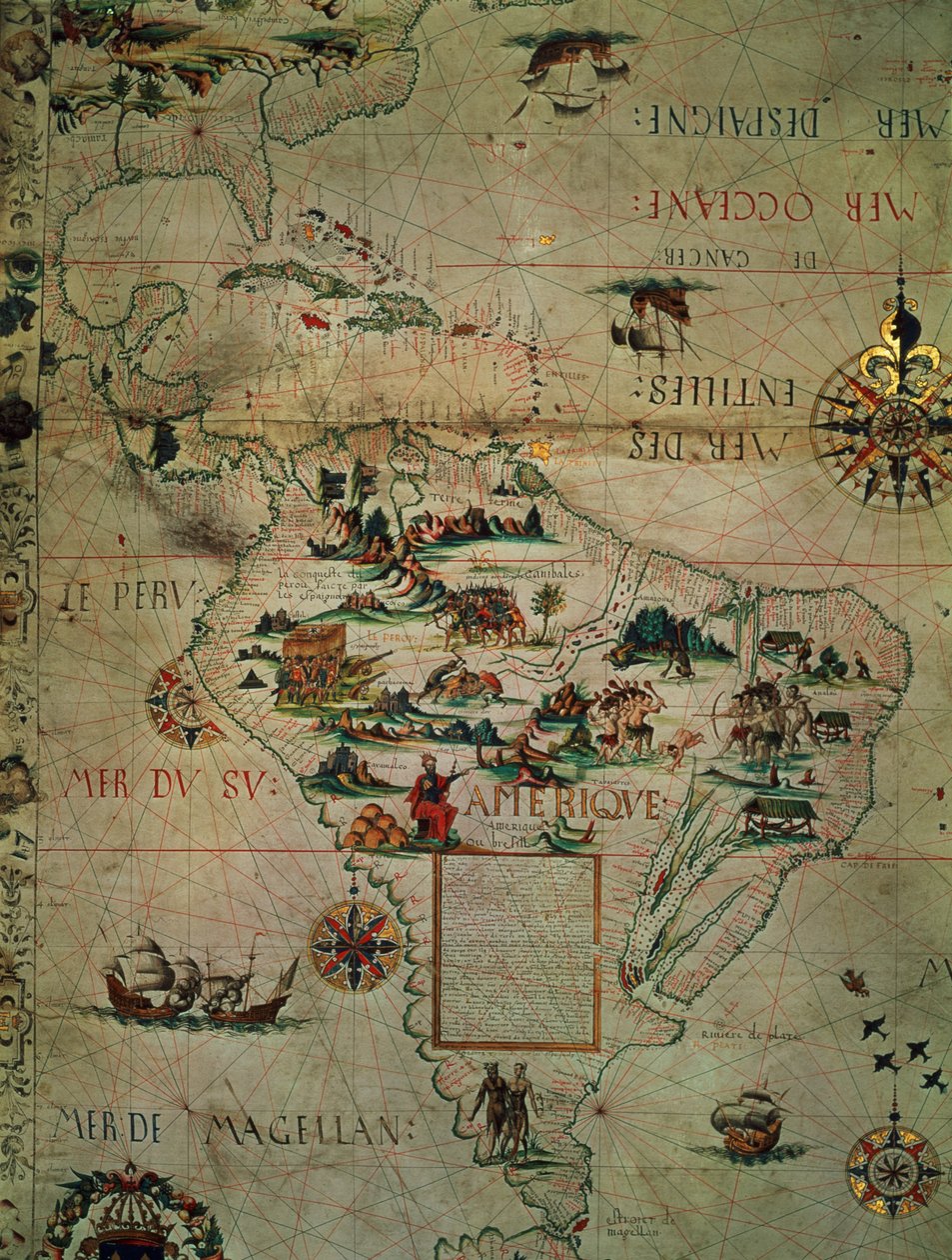 Parte del Messico e del Sud America da French School