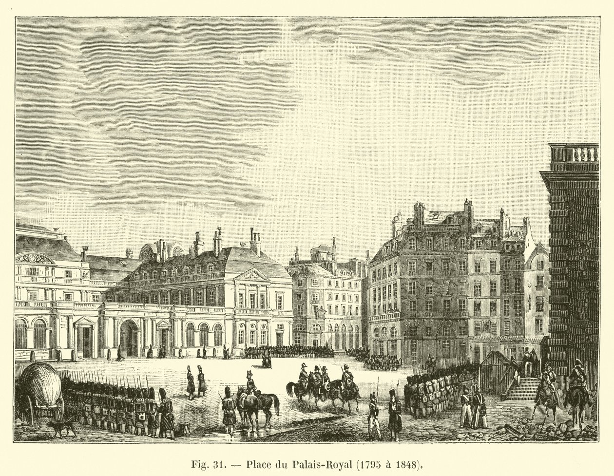 Piazza del Palais-Royal, 1795 a 1848 da French School