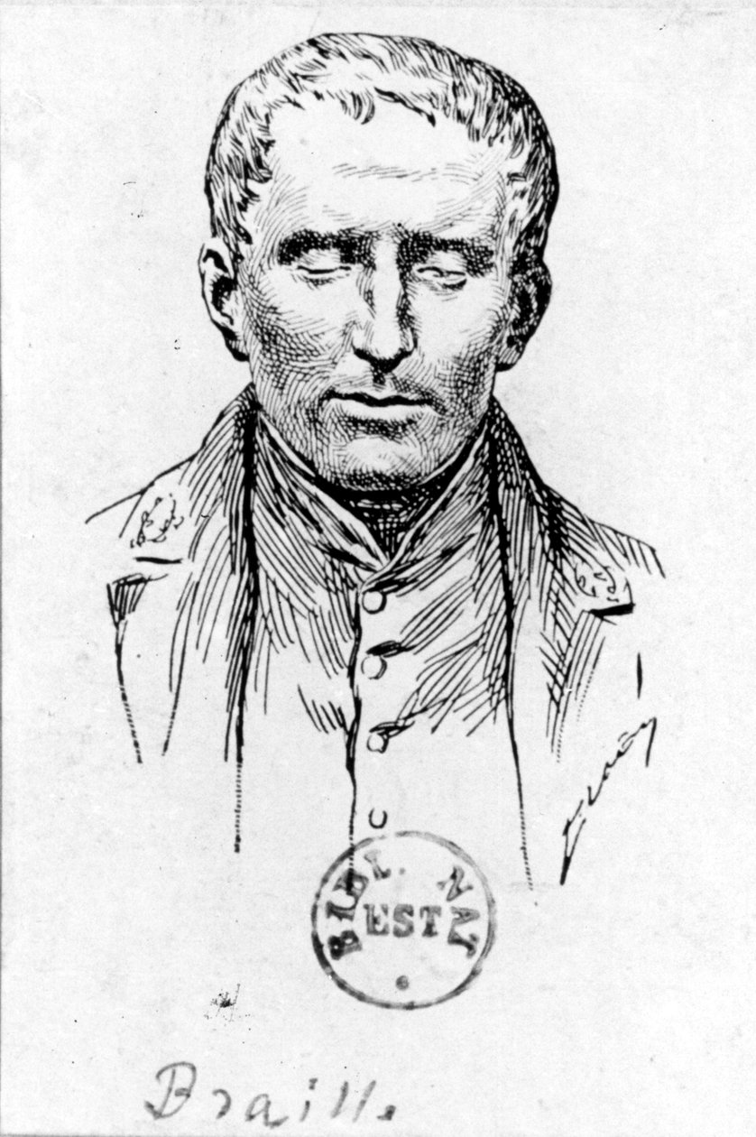 Ritratto di Louis Braille da French School