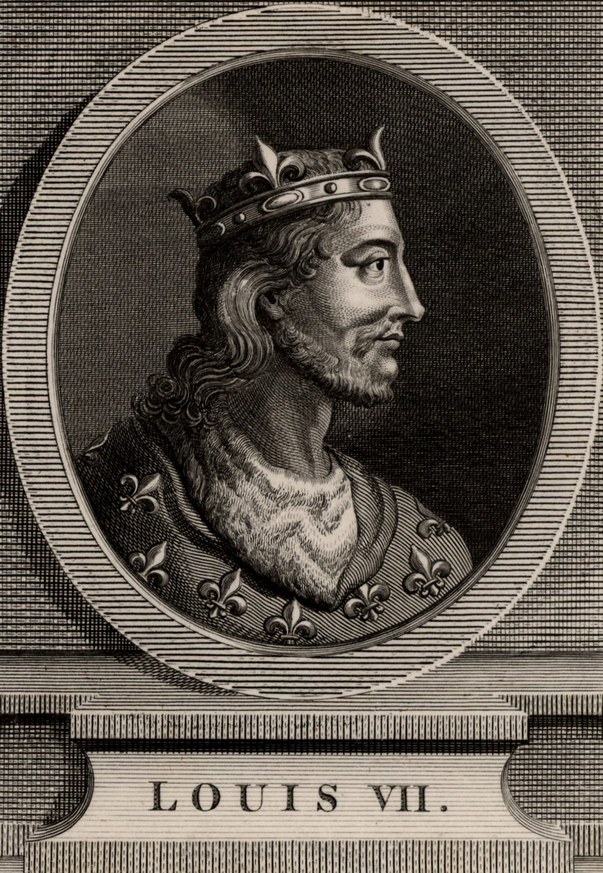 Ritratto di Luigi VII da French School