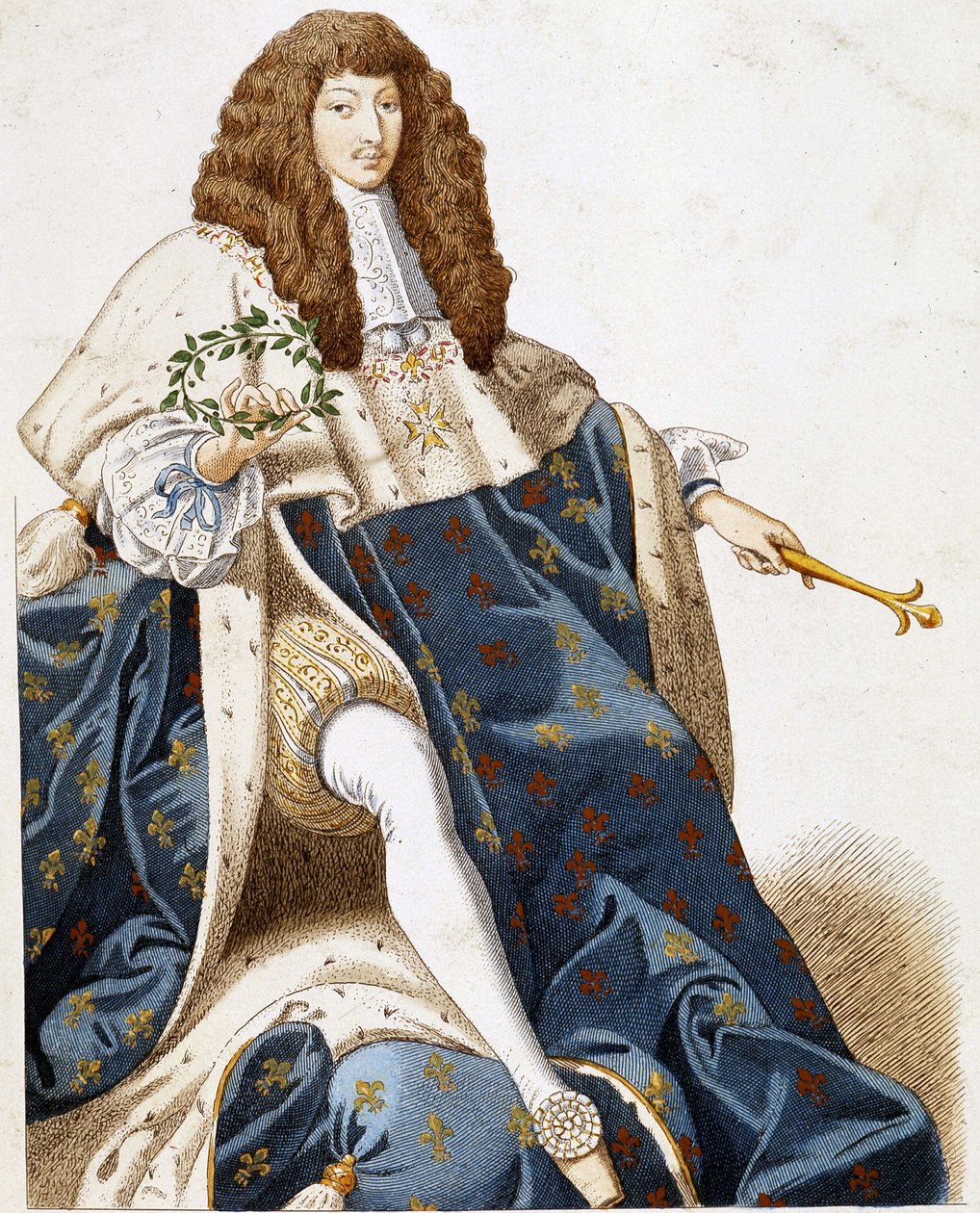 Ritratto di Luigi XIV, giovane. da French School
