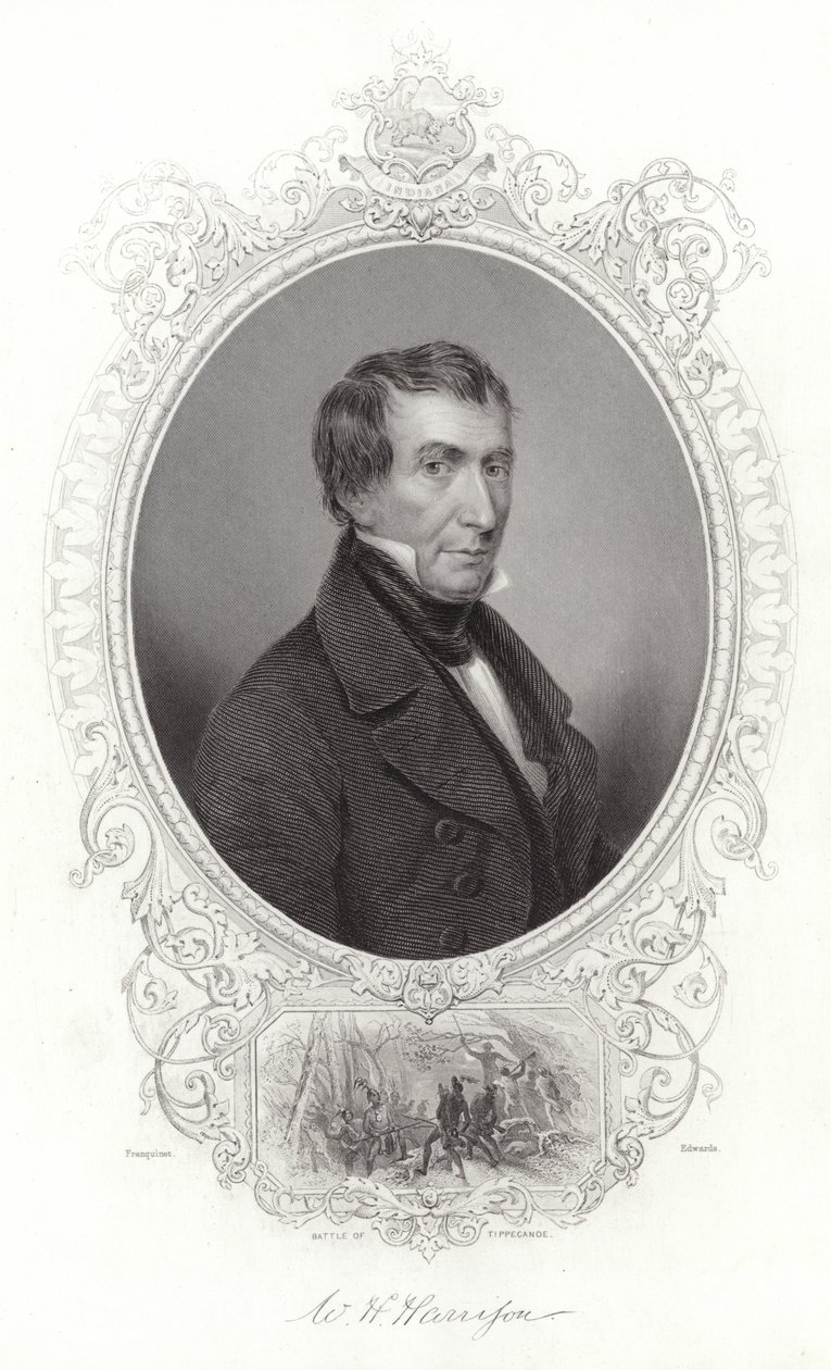 Ritratto di William Henry Harrison da French School