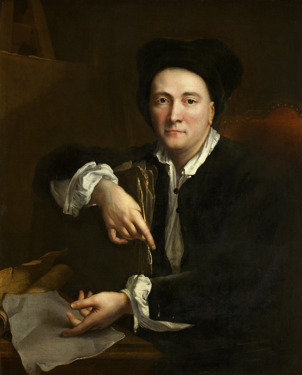 Ritratto di un artista da French School
