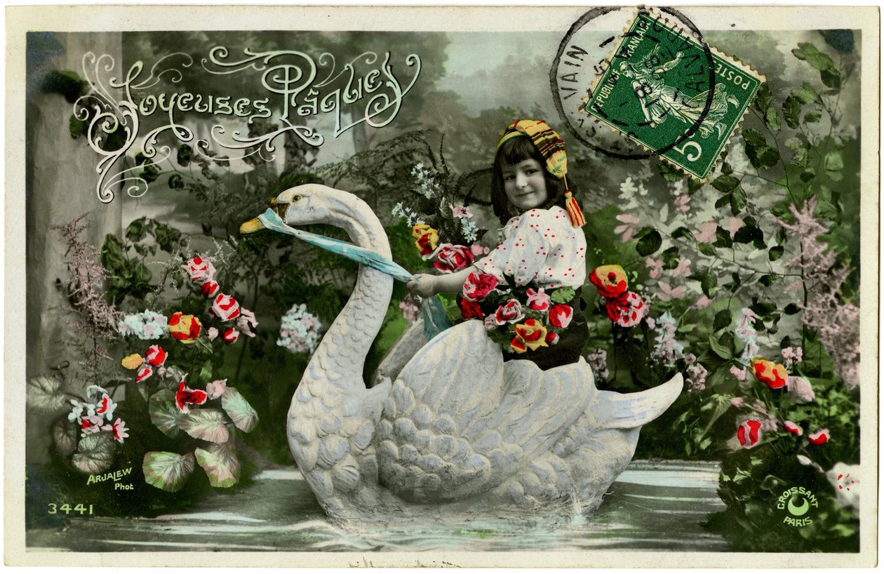 Cartolina: Buona Pasqua (carta stampata) da French School