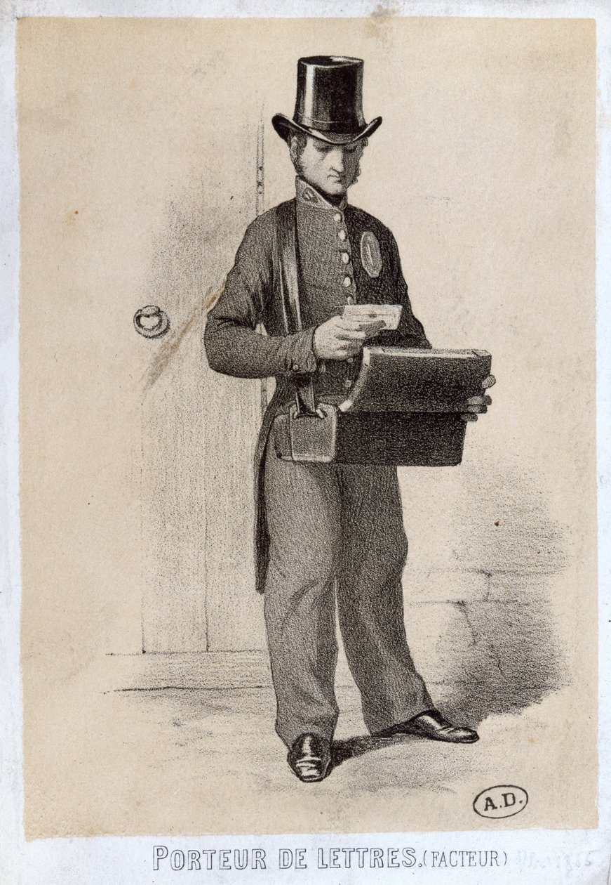 Postino, c.1865 da French School