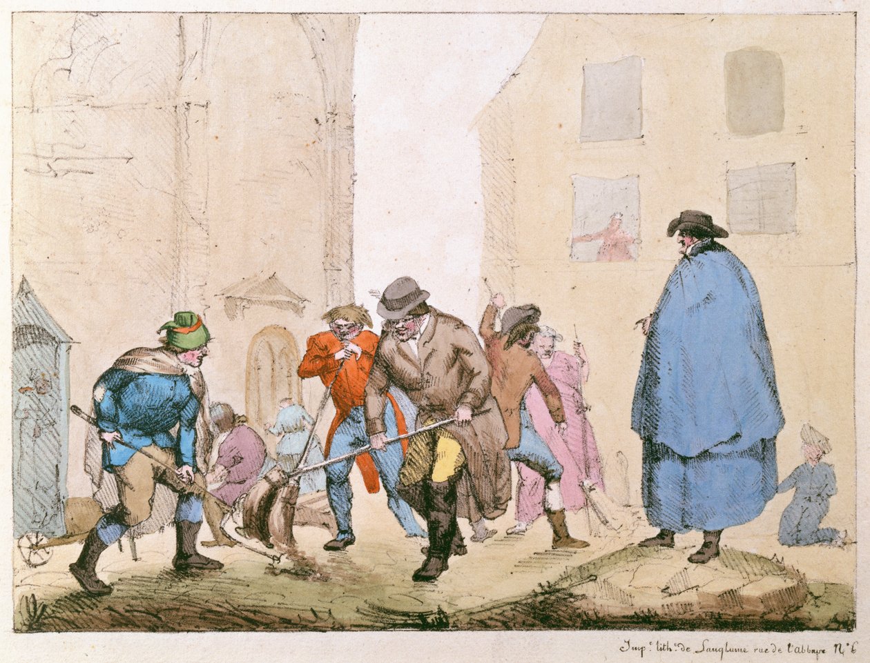 Spazzini di Strade a Parigi, c.1820 da French School