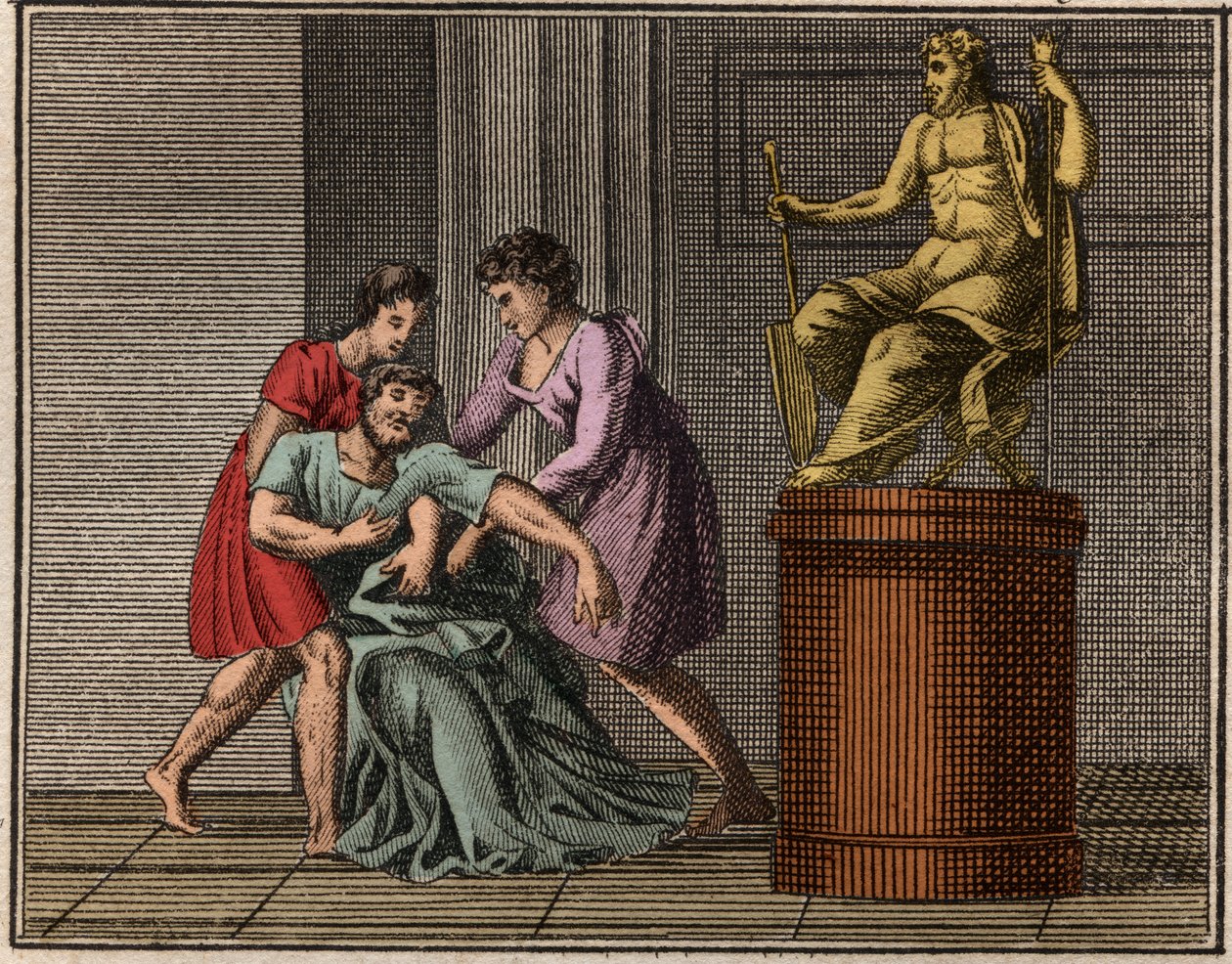 La morte di Demostene, 384-322 a.C. da French School