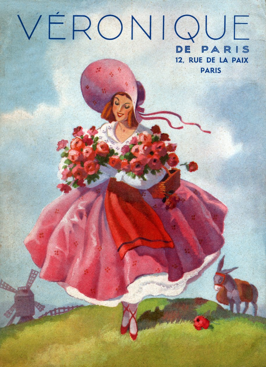 Abiti di Veronique (incisione) da French School