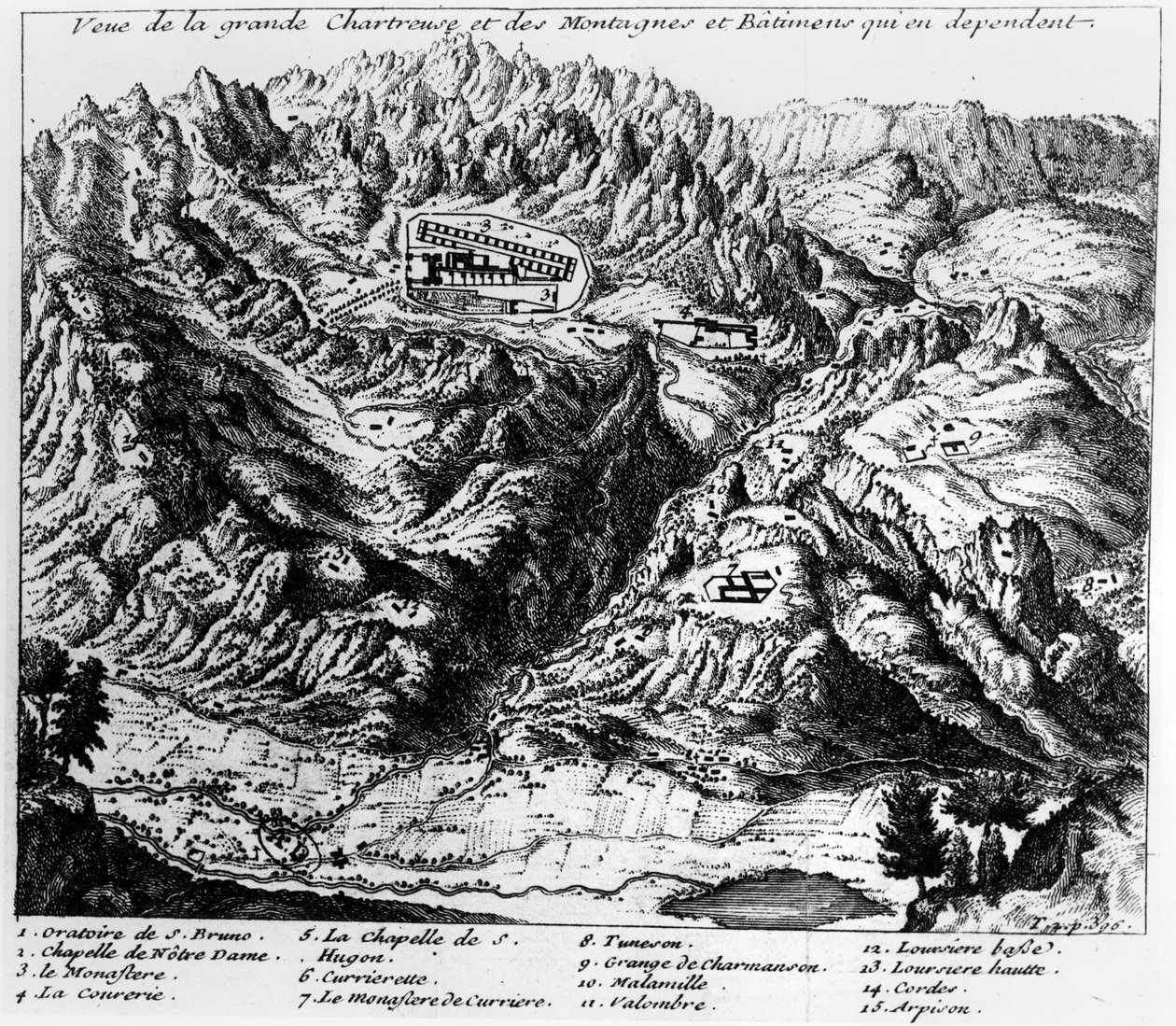 Veduta della Grande Chartreuse da French School