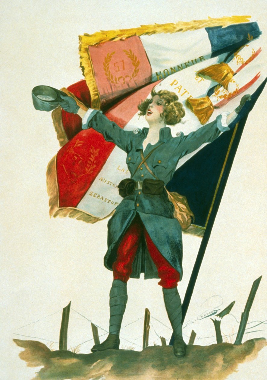 Viva la Francia, pub. 1918 da French School