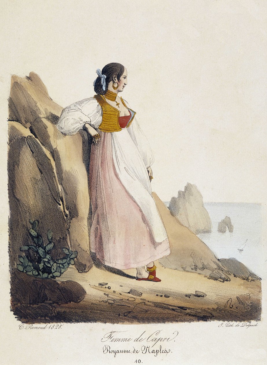 Donna di Capri - Regno di Napoli da French School