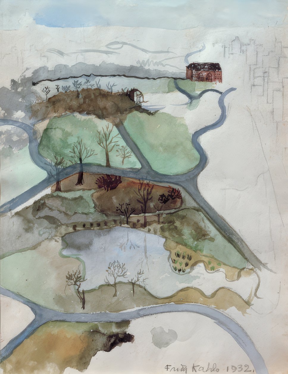 Vista su Central Park da Frida Kahlo