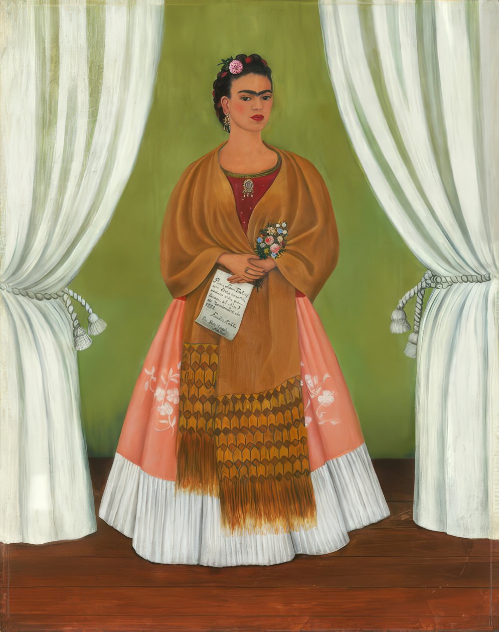 Autoritratto dedicato a Leon Trotsky da Frida Kahlo