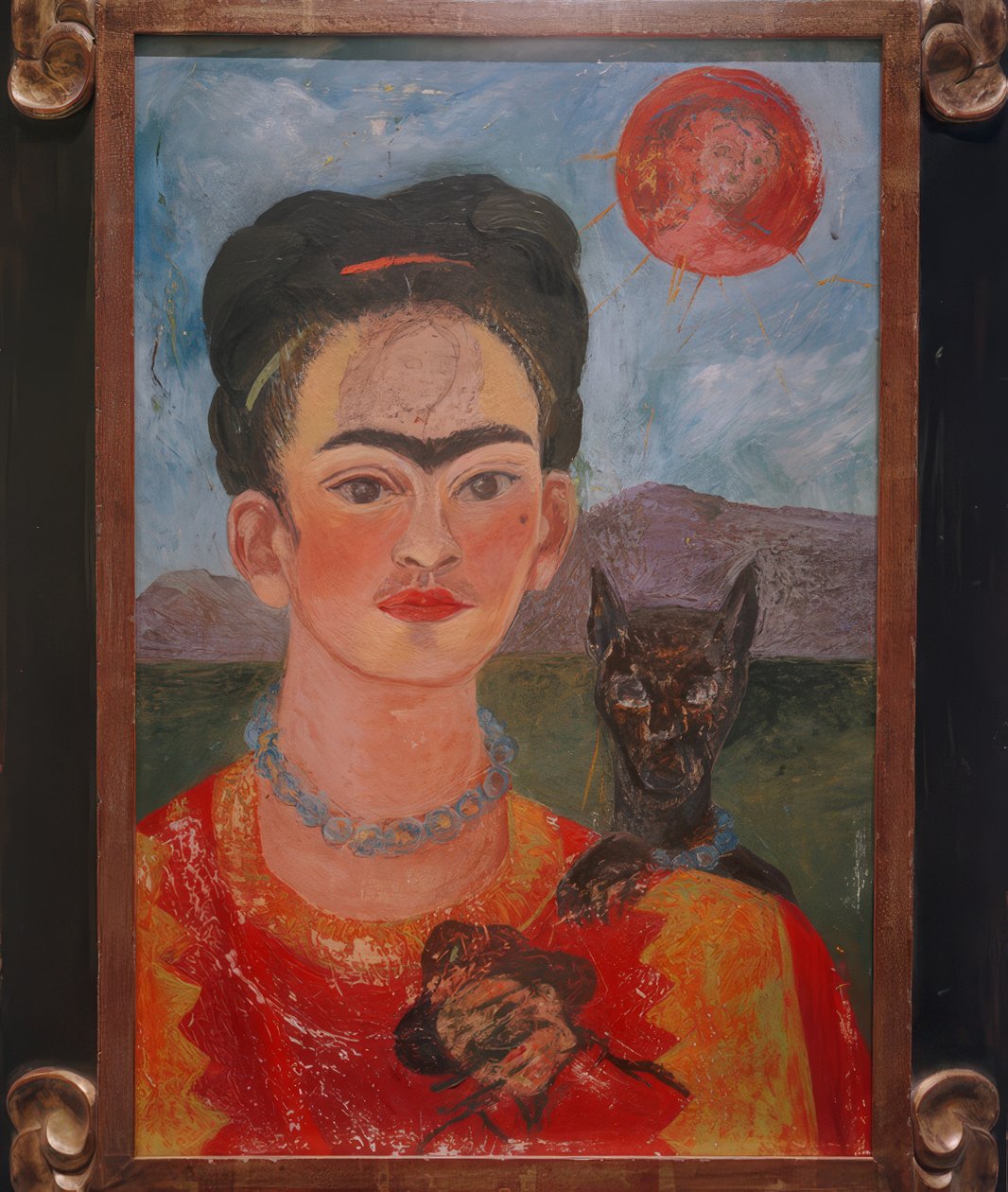 Autoritratto con ritratto di Diego ... da Frida Kahlo