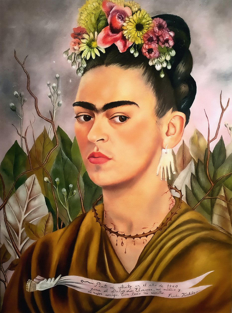 Autoritratto, dedicato al dottor Eloesser da Frida Kahlo