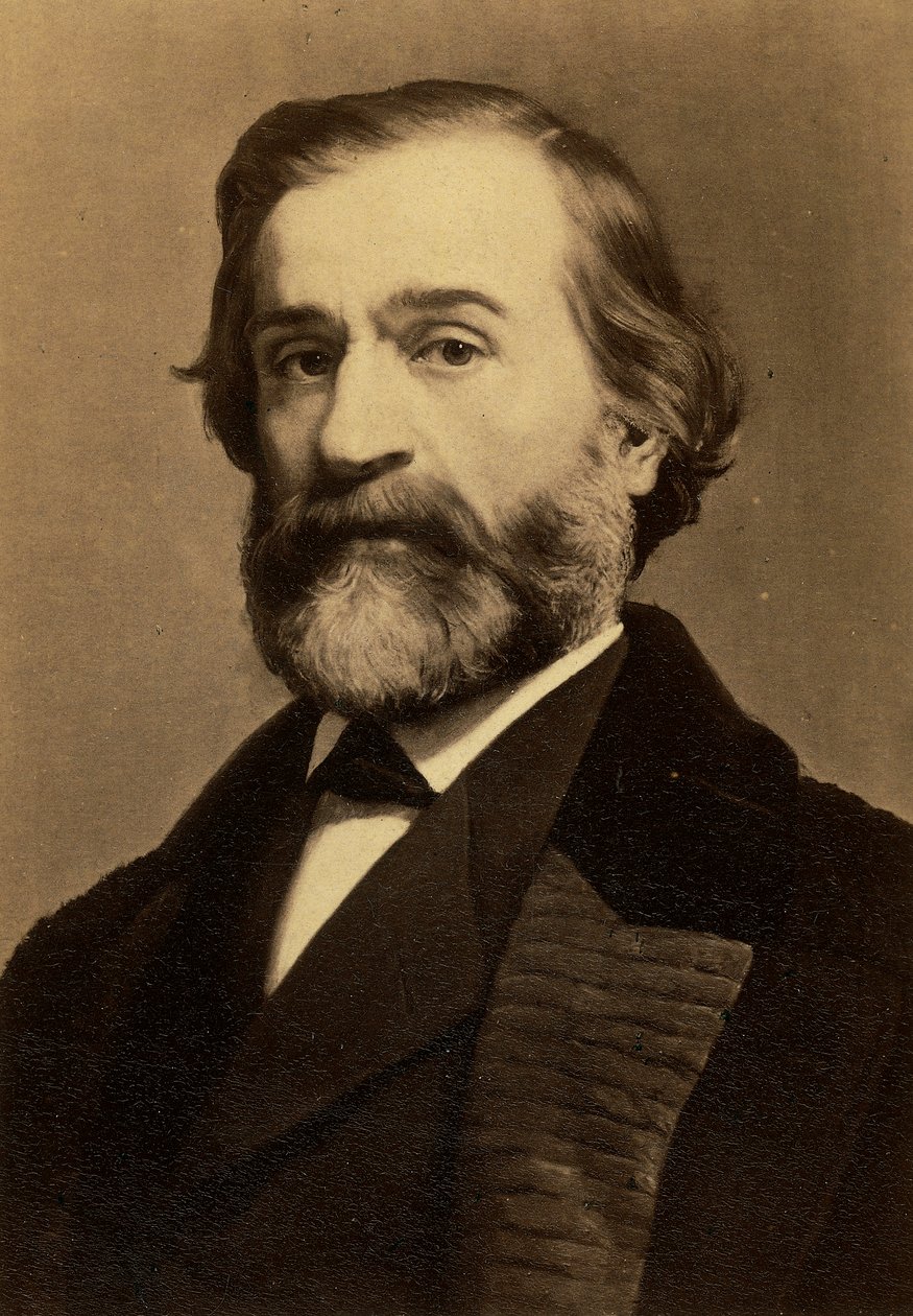 Ritratto del compositore Giuseppe Verdi da Friedrich Bruckmann Verlag